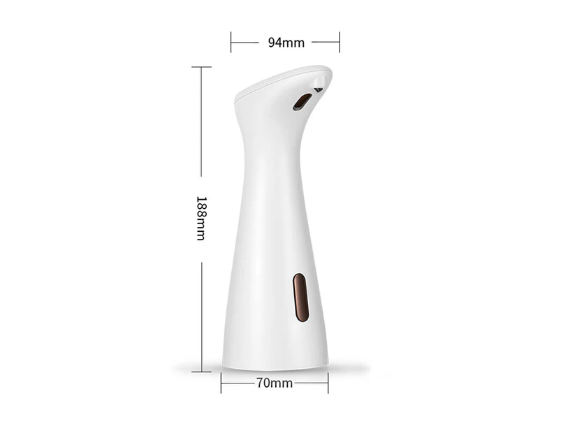 Smart Induction Automatic Liquid Soap Dispenser - Battery Powered - White