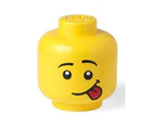 Lego Silly Face Head Storage Box (Yellow/Black) - AG120