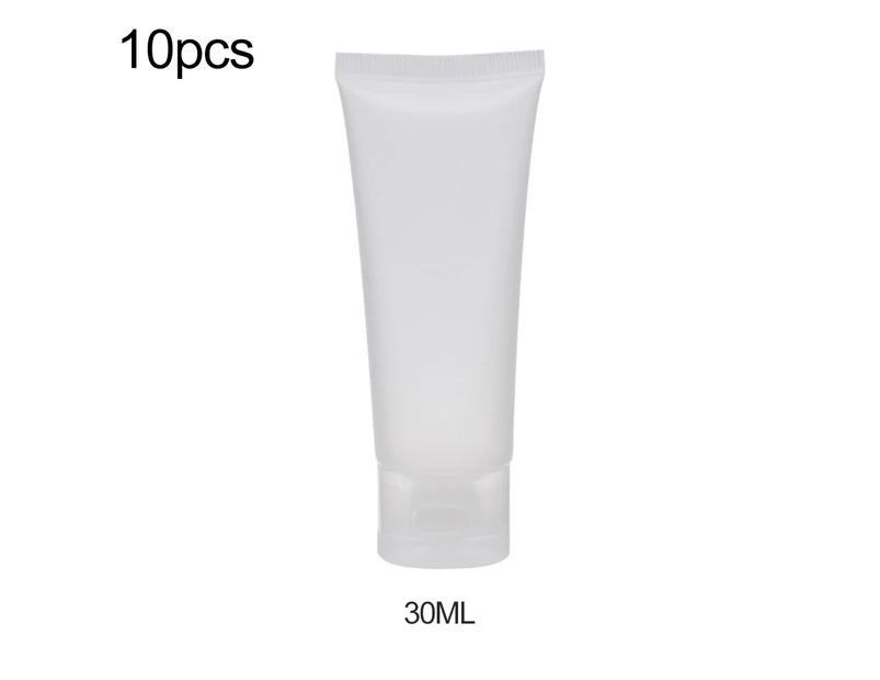 10Pcs 30/50/100ml Frosted Empty Clear Tube Refill Cosmetic Cream Lotion Bottle 30ML