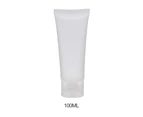 10Pcs 30/50/100ml Frosted Empty Clear Tube Refill Cosmetic Cream Lotion Bottle 50ML