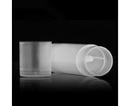 5Pcs DIY Clear Empty Lipstick Lip Balm Twist Bottom Tubes Containers with Caps Clear