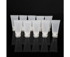 10Pcs 15ml Empty Travel Lotion Cream Cleanser Bottles Cosmetic Sample Containers Frosted#