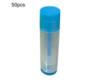 50Pcs Lipstick Tubes Eco-friendly Refillable Plastic Mini Empty Lip Glaze Tubes DIY Cosmetic Supplies for Home