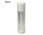 50Pcs Lipstick Tubes Eco-friendly Translucent Plastic Empty Lip Balm Bottles DIY Lipstick Accessories for Home