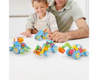 118Pcs Puzzle Blocks Cultivate Color Recognition Fun Plastic Mechanical Assembly Building Blocks for Children