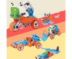 5 in 1 Kids Mini Engineering Vehicle Car Building Toys Construction Blocks Kit