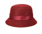 Nirvana Women's Polka Dot Mesh Flower Bowler Bucket Hat Outdoor Sun Visor Basin Cap-Khaki
