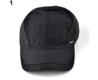 Nirvana Unisex Casual Mesh Quick Dry Adjustable Golf Sport Outdoor Baseball Cap Hat-Dark Grey