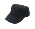 Nirvana Unisex Hat Solid Color Adjustable Men Women Sweat-absorbing Curved Brim Sun Hat for Sports-Black