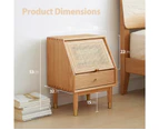 MIUZ Solid Timber Bedside Tables Drawers Side Table Nightstand Storage Cabinet Wood