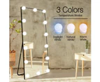Hollywood Led Vanity Lights Strip Kit with 10 Dimmable Light Bulbs for Full Body Length Makeup Mirror, Wall Mirror