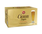 Crown Lager Beer Case 24 x 375mL Bottles