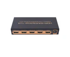 4 Way HDMI 2.0 18GBPS Splitter with HDR and Down Scaler