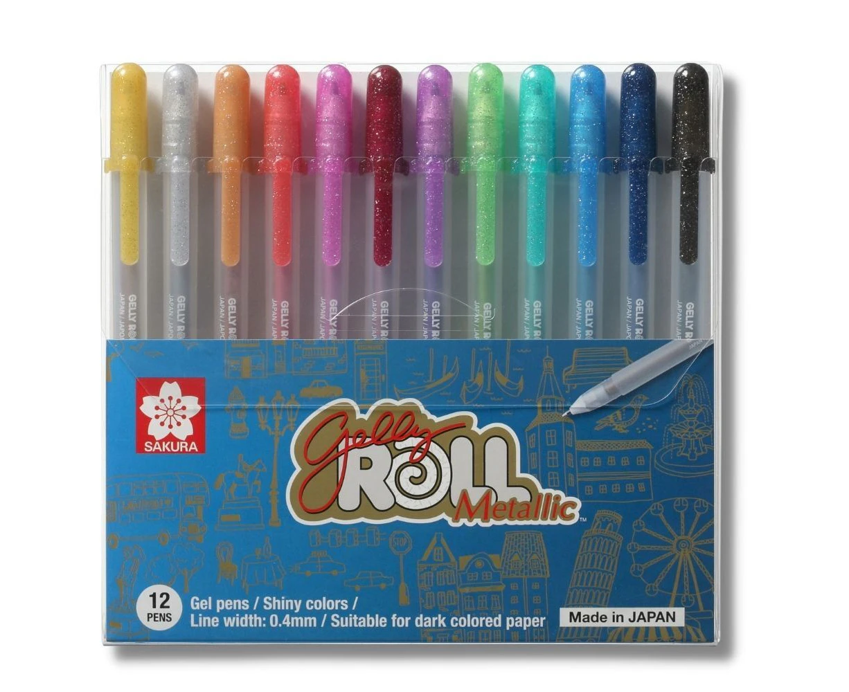 Sakura Gelly Roll Pen Set - Metallic 12 Pack