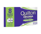 Quilton Absorba 4 Ply Paper Towel Roll Absorbent Double Length Kitchen 8 Pack