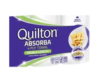 Quilton Absorba 4 Ply Paper Towel Roll Absorbent Double Length Kitchen 8 Pack