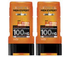 2 x L'Oréal Paris Men Expert Hydra Energetic Taurine Shower Gel 300mL