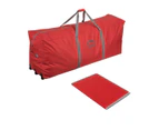 Christmas LARGE Tree Bag Insert Base Board RED 150cm - Red
