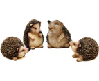 Garden Animal Figurines - Cute Hedgehog Figurines - Garden Sculpture - Outdoor Decor