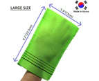 Exfoliating Mitt, Large Size, 5 Colors, Back and Body Exfoliating Washcloth for Removing Dry, Reusable (Mix, 5)(color random)