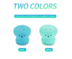 Silicone Octopus Facial Cleansing Brush Massager Face Scrubber Deep Pore (Blue,Green)