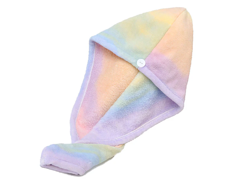 Women's Headband Covers Girls Bandanas for Wet Hair Dry Towel Caps Rainbow Tie Dye