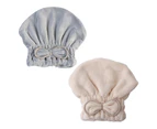 Microfiber Hair Drying Towel Cap, Soft & Absorbent,Fast Drying Hair Shower Cap for Girls and Women