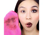 18x40cm Microfiber Pad Cleansing Tool Makeup Remover Towel Reusable Wipe Cloth Pink