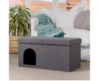 Dicor Large Charcoal Pet Ottoman For Dogs and Cats
