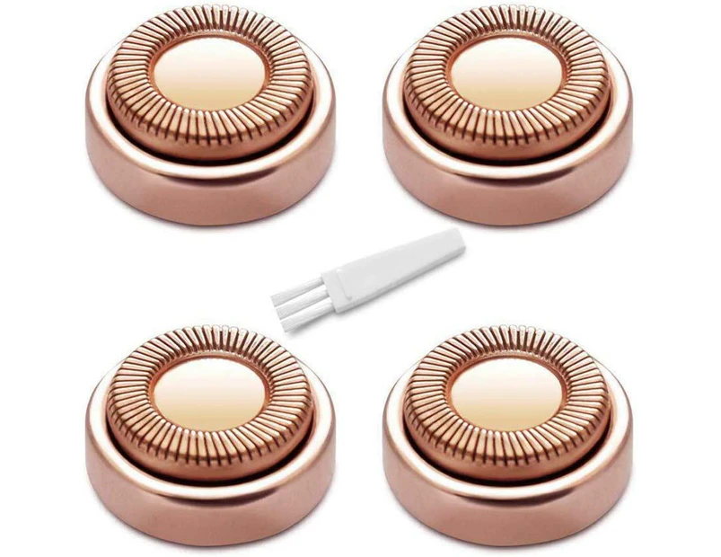 Facial Hair Remover Replacement Heads, for Flawless Finishing Rose Gold-Plated Blade Head,Cover Perfect Touch and Smooth Finishing