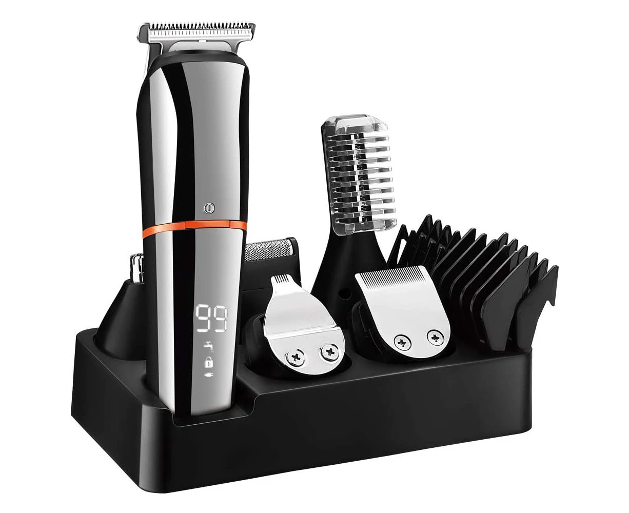 Beard Trimmer For Men Hair Clippers Body Mustache Nose Hair Groomer  Cordless Precision Trimmer 6 In 1 Grooming Kit .au