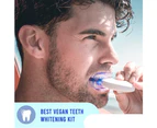 Teeth Whitening Kit with LED Lights | Teeth Whitener for Sensitive Teeth, Enamel Safe, Professional Wireless Tooth Whitening Kit for Home, Travel