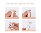 Women Shaver Replacement Heads for Finishing Touch Flawless Body Rechargeable Ladies Shaver Hair Remover Heads (6PCS)