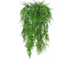 Artificial Hanging Plants,  Plastic Artificial Green Plants for Indoors / Outdoors / Balcony / Wall / Pot / Garden / Decoration,  Pack of 3 Pieces