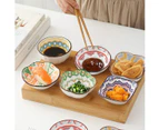 Ceramic Dip Bowls Set for Dessert,Soy,Condiments,Side Dishes,Dip,Ice Cream Sauce Dish,Set of 6,4 Oz