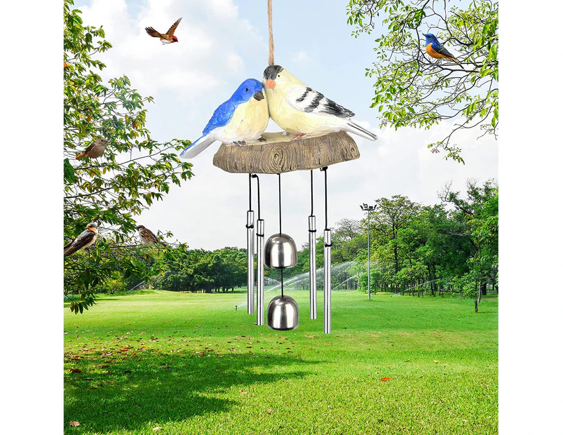 Wind Chimes for Outdoor Clearance - Unique Garden Bird Wind Chimes with 4 Aluminum Alloy Musicly Tubes,Outdoor and Indoor Hanging Decoration, Garden Decora