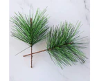 Artificial Green Pine Needles Branches Small Pine Twigs Stems Picks for Christmas Flower Arrangements Wreaths and Holiday Decorations, 10 Branch