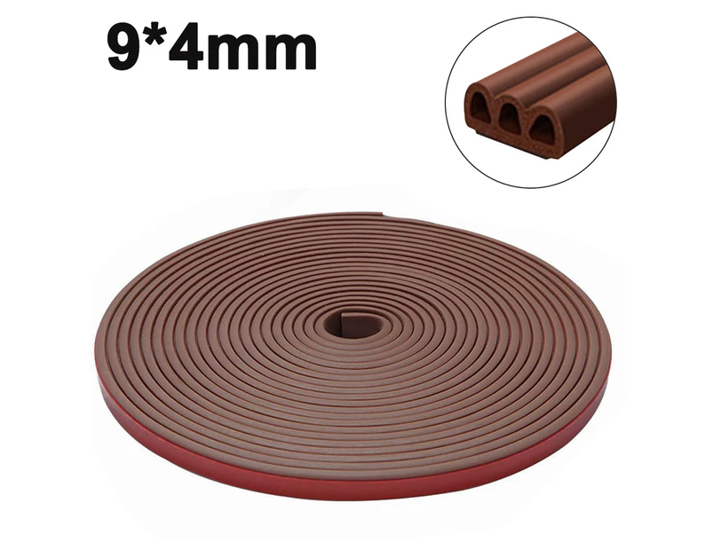 Silicone Rubber Weather Strip, Multi-Hole Design Seal Strip for Doors and Windows, Professional Self Adhesive Anti Collision Soundproof Waterproof Dustproo
