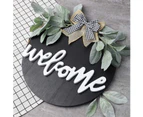 Welcome Wreath Sign for Farmhouse Front Porch Decor Welcome Home Sign Porch Hanging Housewarming for Home Decoration$Welcome Sign for Front Door, Front Doo