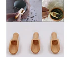 Natural Wooden Coffee Tea Sugar Salt Powder Spoon Scoop Kitchen Utensil Tool