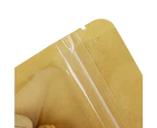 50Pcs Kraft Paper Food Bag Stand Up Pouch Front Clear Zip Seal Food Zipper Bags -Style 2