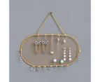 Light Luxury Wall Storage Shelf Wall-mounted Hollow Out DIY Earrings Necklace Wall Hanging Rack Household Supplies-S