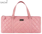 Sachi Insulated Quilted Wine Purse Bag - Pink