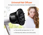Universal Hair Diffuser, Hair Dryer Diffuser Attachment for Curly and Natural Wavy Hair, Professional Blow Dryer Diffuser