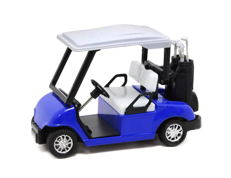 1/20 Scale Alloy Golf Cart Diecast Pull Back Car Model Kids Toy Collectible - Blue