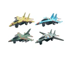 4Pcs Camouflage Mini Simulation Pull Back Fighter Airplane Model Collectible Toy