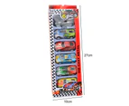 6Pcs Car Toy Highly Simulated Interest Training Alloy Iron Shell Pull Back Car for Children