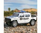 1/36 Simulation Police-Car Vehicle Pull Back Truck Model Kids Toy Christmas Gift - White