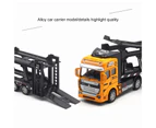 1:48 Car Toy Pull Back Drive Eye-Catching Detailed Alloy Transport Car Toy for Adults - Yellow