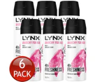 6 x Lynx Deodorant Body Spray Aerosol Anarchy For Her 165mL 48h Odour Protection